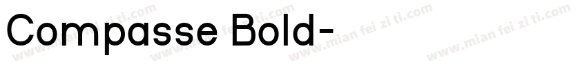 Compasse Bold字体转换